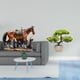 thumbnail image 2 of Figura de caballo,Figura coleccionable de caballo en miniatura,Árbol bonsái artificial,Bonsái artificial para decoración de escritorio o interior,Bonsái artificial,planta falsa en maceta., 2 of 8