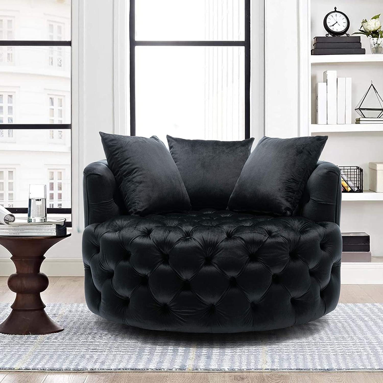 Linen Fabric Grey Tub Chair Armchair Dining Living Room Lounge Office Club Sofa 
