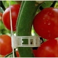thumbnail image 2 of 50 piezas de pinzas de sujeción para plantas de jardín, tallos de tomates y plantas trepadoras, rectos y más saludables, 2,5 cm x 3 cm, color blanco, 2 of 5