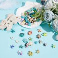 thumbnail image 4 of 194 Pcs Turquoise Beads Sea Turtle Beads Starfish Beads Ocean Animal Spacer Beads Colorful Turquoise Loose Beads for Earring Necklace Bracelets Beading Jewelry Craft Making, 4 of 6