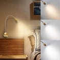 thumbnail image 2 of Wall Mount Bed Headboard Reading Light, Dimmable Flexible Gooseneck & Touch Dimmer Plug-in, 3 Color Temps, 2 Pack, 2 of 5