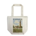 thumbnail image 1 of Jacksonville, Florida, St. Johns River Lighthouse (100% Cotton Canvas Reusable Tote Bag), 1 of 3