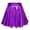 Purple, variant on MRULIC skirts for women Women's Casual Fashion Shiny Metallic Flared Pleated A-Line Mini Skirt Red L