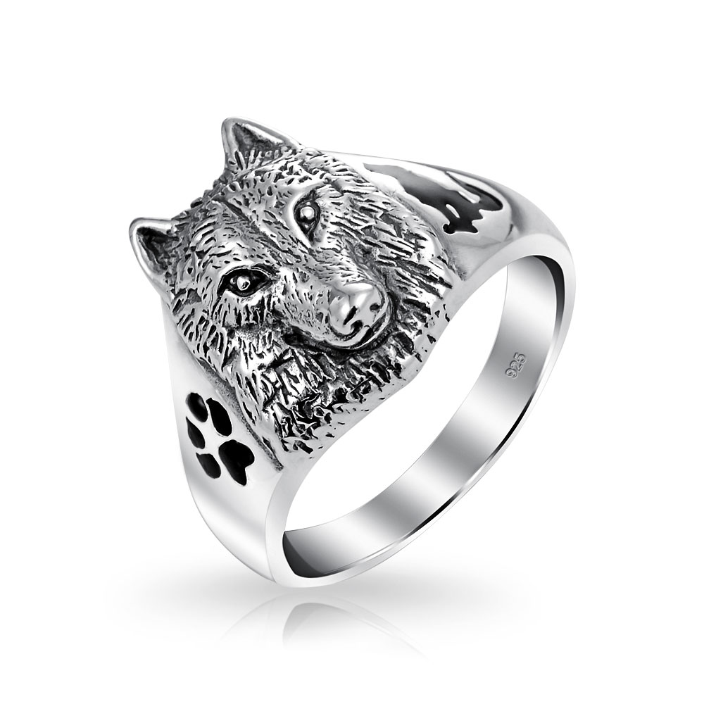 Hunter Animal Paw Print Wolf Signet Ring For Men For Women Oxidized 925 Sterling Silver Walmart Canada Hunter Animal Paw Print Wolf Signet Ring For Men For Women Oxidized 925 Sterling Silver Walmart Canada