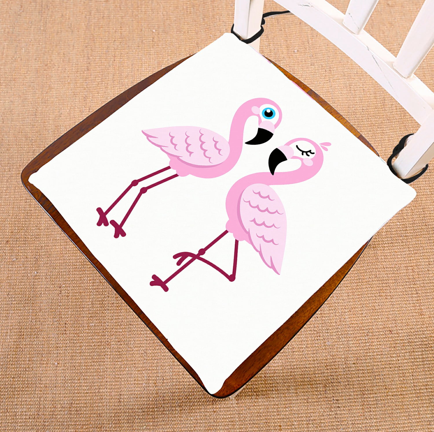 ABPHQTO Pink Flamingo Chair Pad Seat Cushion Chair Cushion Floor