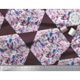 thumbnail image 3 of Soimoi Modal Satin Fabric Leaves,Bird & Floral Patchwork Print Sewing Fabric Yard 42 Inch Wide, 3 of 3
