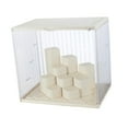 thumbnail image 5 of yotijay Showcase Display Case Figures Display Stand Clear Storage Cube Organizer Storage beige, 5 of 9