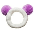 thumbnail image 2 of GZWYHT Headbands for Women,Hair Accessories Plush Headband Sweet Face Wash And Makeup 3-D Hair Ball Headband Hair Bands,Hair Ties,Workout Headbands Purple, 2 of 2