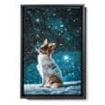 thumbnail image 2 of Hudo Dog Christmas Canvas Wall Art, Papillon Dog Wall Art Prints Dogs Hanging Wall Pictures Decoration for Holiday Living Room Bedroom Bathroom, 2 of 5