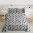 thumbnail image 2 of Manfei Kids Grey Leaf Full Size Comforter Sets, Rustic Farmhouse Bedding Comforter Set, Plant Botanical Reversible Bedding Sets, Breathable Home Decor, 3pcs, 2 of 8