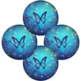 thumbnail image 2 of Coolnut Blue Butterfly Round Placemats Washable Placemats Non-Slip Heat-Resistant Table Place Mats for Dining Kitchen Holiday Party Table 15.4"-6PCS Home Decor, 2 of 7