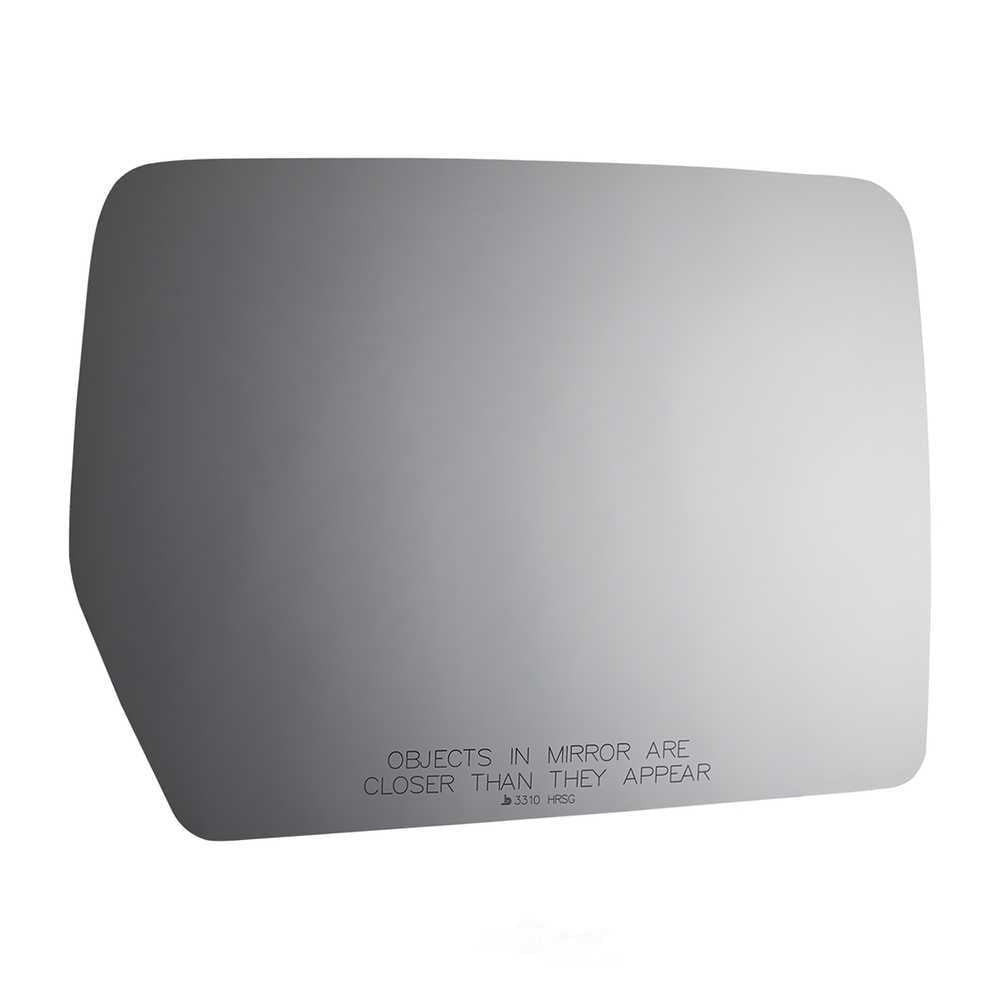 Burco Side View Mirror Replacement Glass with Motor Mount Plate - Clear Glass - 3310HRSG
