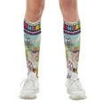 thumbnail image 7 of Amazing World of Gumball Compression Socks For Women And Men Support Knee High Socks For Running Hiking Athletic Nursing, 7 of 7