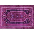 thumbnail image 1 of Ahgly Company Indoor Rectangle Persian Purple Traditional Area Rugs, 7' x 10', 1 of 4