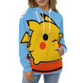 thumbnail image 3 of Pikachu Hoodie with Pocket Anime for Men Women Couple Gift, 3 of 7