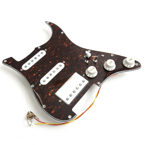 SSH Guitar Prewired Loaded Pickguard, with Alnico 5 Humbucker Pickups, for Fender Strat Guitar