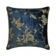 thumbnail image 1 of Fundas de almohada decorativas azules de 35 x 35 cm (14 x 14 pulgadas), cojines florales de terciopelo para sofá, estilo moderno con estampado floral - Azraq, 1 of 5