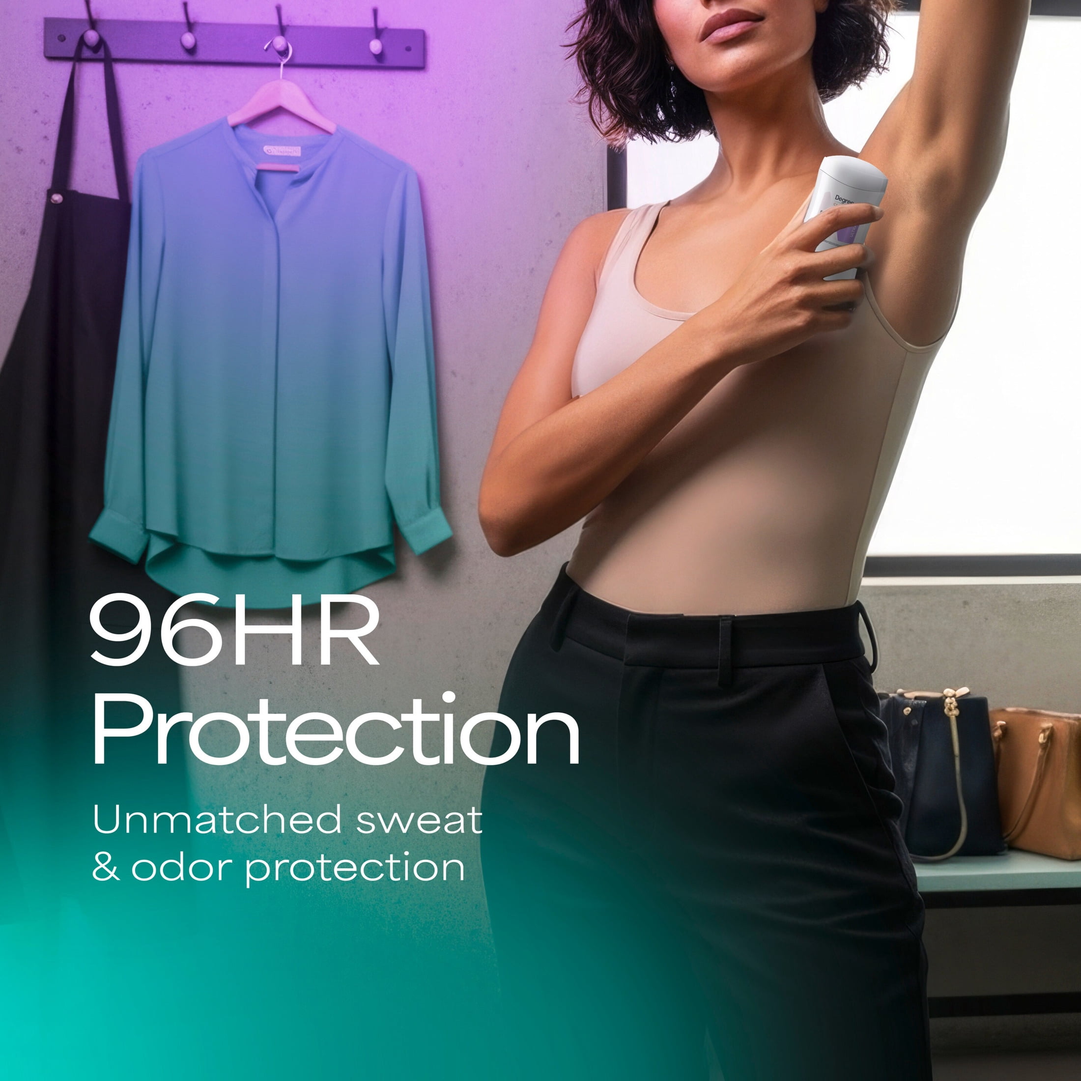 Degree Clinical Strength Antiperspirant Deodorant 96-Hour Sweat and Odor Protection Ultra Dry Invisible Solid 5x Types of Sweat, 1.6 oz