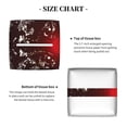 thumbnail image 5 of Lsque Wolf With Wildflowers Printed Tissue Box Cover Holder, Facial Paper Organizer Dispenser,Square with Bottom Belt, PVC Leather Decorative Organizer, 5 of 8