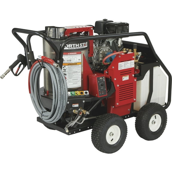 NorthStar Hot Water Pressure Washer with Wet Steam, 3.5 GPM, 3500 PSI Honda Engine