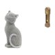 thumbnail image 1 of Estatua de gato, figura de escritorio, miniatura, casa de muñecas, reloj de suelo, juguete de simulación, material de resina creativo, adecuado para r, 1 of 8