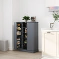 Yusong Kitchen Pantry Storage Cupboard with Doors and 6 Adjustable Shelves for Small