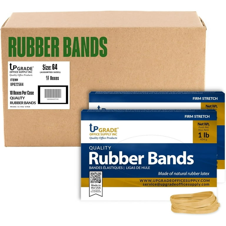 3-1/2 x 1/8 x 1/32 #33 Natural Compound Rubber Bands - Subotnick  Packaging