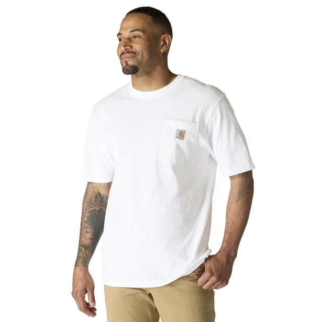 Camiseta Carhartt K87 de corte holgado y gruesa, blanca para hombre