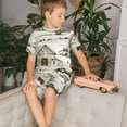 thumbnail image 4 of Fotbe Farm Animals 2 Pijama Estampada de 2 Piezas para Niños – Ropa de Dormir de Manga Corta Cómoda para Niños y Niñas, Camiseta y Shorts de Algodón-4X-Large, 4 of 6