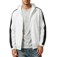 thumbnail image 3 of Tqyyweavej Men's Sun Protection Hoodie Jacket Lightweight Full Zip Long Sleeve Hoodies Drawstring Casual Hooded SPF UV Shirts for Hiking, 3 of 10