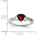 thumbnail image 3 of Primal Silver Sterling Silver Garnet and Diamond Ring, 3 of 5