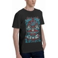 thumbnail image 3 of Man's Tee Cool Short Sleeve Sports Cycling Crewneck Black T-Shirts, 3 of 6