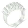 thumbnail image 5 of Women's Sterling Silver 1 ct. TW Multi-Row Baguette Diamond Ring (H-I, I1-I2), 5 of 5
