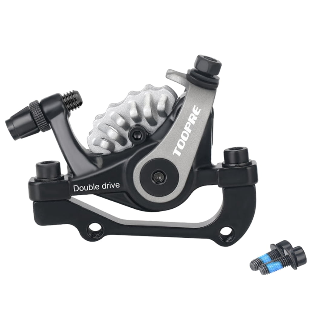 AOOOWER Bicycles Mechanical Disc Brake Heat Dissipation Aluminum Alloy Double Piston Caliper Electric Bicycles Bilateral Brakes