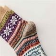 thumbnail image 5 of JeashCHAT Women Fashion Print Loose Christmas Socks Thick Warm Stocking Comfortable, 5 of 6