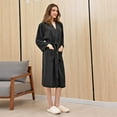thumbnail image 5 of Seductiva Clearance Robes for Women Couple Long Cardigan Hotel Home Wear Bathrobe Bathrobe Bathrobe Nightgown Soft Lightweight, 5 of 8