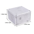 thumbnail image 2 of WRISTBIQUE Silver Guitar Pedal Enclosure Durable Aluminum Organizer for Storage 2Pcs, 2 of 8