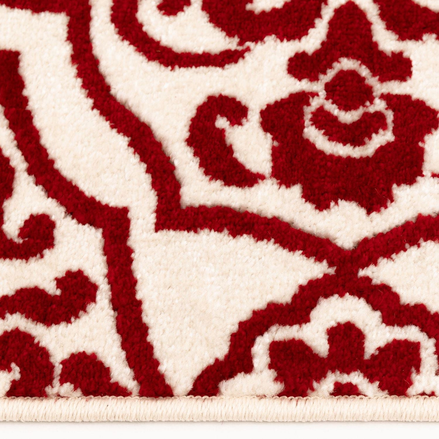 Tropiana Cream and Red Woven Area Rug