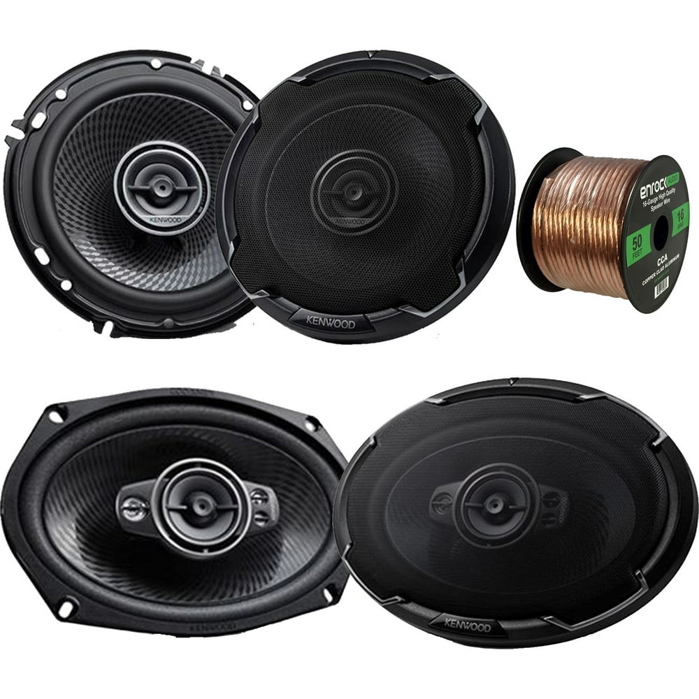 2 x Kenwood 6.5" 2Way 320 Watts Peak Power Automotive Car Audio