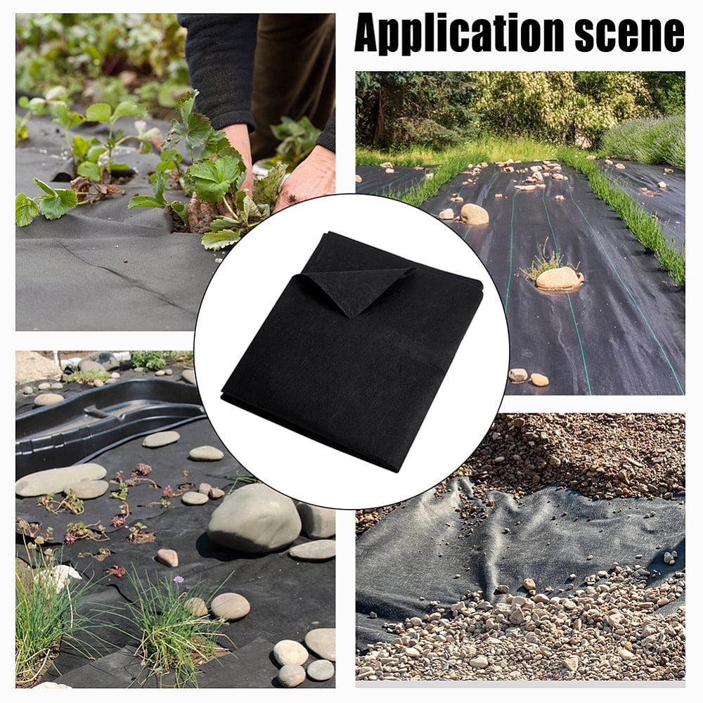 Weed Barrier Landscape Fabric Felt Geotextile Fabric Black 2000x800x0.8mm