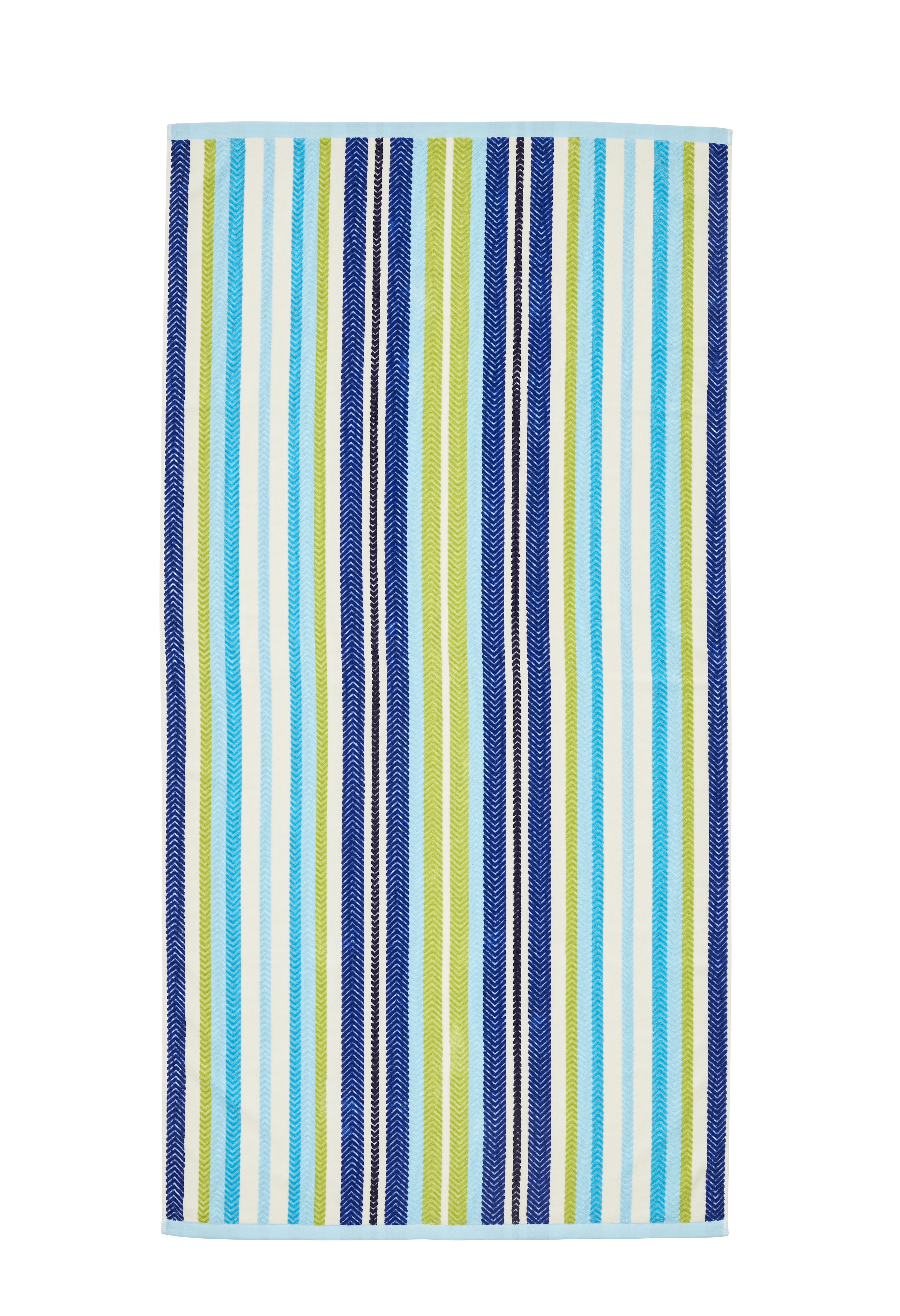 Better Homes & Gardens St. Charpe Striped Beach Towel, Cool