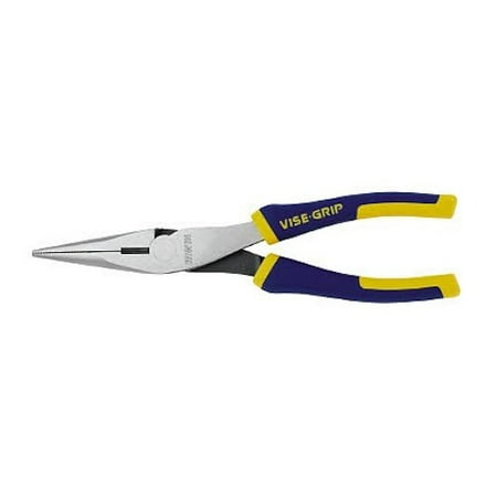 

Long Nose Pliers 8 Tool Length 2 5/16 Jaw Length Chrome/blue/yellow