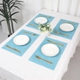 thumbnail image 7 of REGALWOVEN Set of 8 Placemats, Placemats for Kitchen Dining Table Decor Washable Heat Resistant Table Placemats Wipeable Place Mat Blue 18*12in, 7 of 7