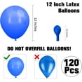 thumbnail image 2 of Navy Blue Balloon Garland Kit Birthday Balloons 120pcs, 2 of 7