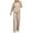 Khaki, variant on Women Knit Sweatsuit Turtleneck Sweater Tops and Wide Leg Pant 2 Piece Outfits Tracksuit Loungewear Sets Two Piece Running Suit Set S-157 Beige One Size