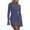 Grey Blue, variant on Women's Fall Short Formal Dresses Long Sleeve Mock Neck Elegant Wedding Guest Party Club Bodycon Mini Dress