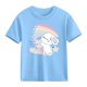 thumbnail image 5 of Blusas y camisas de manga corta con cuello redondo para niños Camiseta de verano de manga corta estampada para niñas Jersey elegante de cuello redondo para niñas Top de algodón para niños, 5 of 6