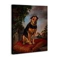 thumbnail image 2 of Stupell Industries Rustic Lodge Historical Dog on Cushion Canvas Art, 16 x 20, by Lil' Rue, 2 of 8