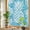 Cyan, Aqua, White, variant on Window Privacy Film for Home Office Static Cling, Navy Blue White Pineapple Decorative Stained Glass Window Film for Large Sliding Door Tropical Summer Botanical Fruits 29.5 x 118 Inches