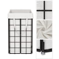thumbnail image 3 of SONGMICS Cesto de la Ropa Sucia 90 L, Cesta Ropa Sucia Plegable, Bolsa de Lavander&iacute;a Lavable y Extra&iacute;ble, Ba&ntilde;o, Negro y Blanco MLCB190W01, 3 of 8